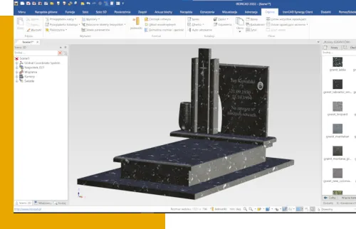 Wizualizacje 3D nagrobków